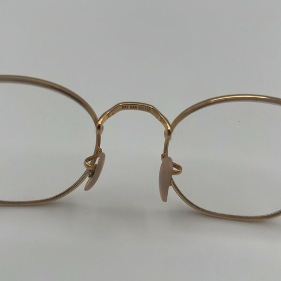 RAYBAN GOLD WIRE ROUND METAL OPTIC EYE GLASSES - Picture 5 of 12